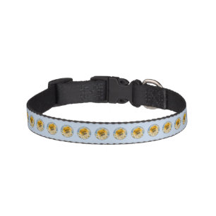 Pomeranian in Daisies Painting - Original Dog Art Pet Collar