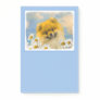Pomeranian in Daisies Painting - Original Dog Art Post-it Notes