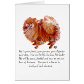 Pomeranian Keepsake Male (Front)