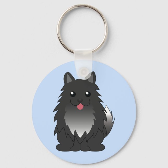 Pomeranian Keychain (Front)