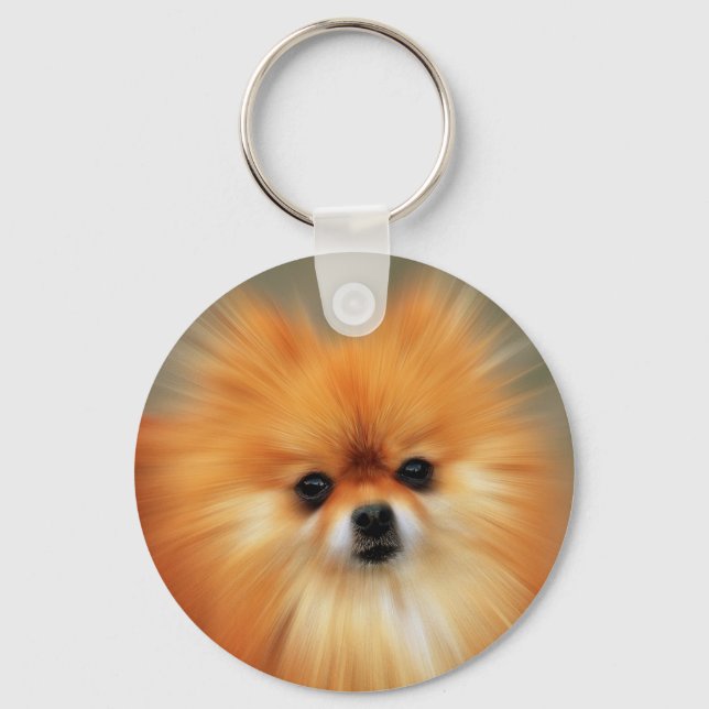 Pomeranian Keychain (Front)