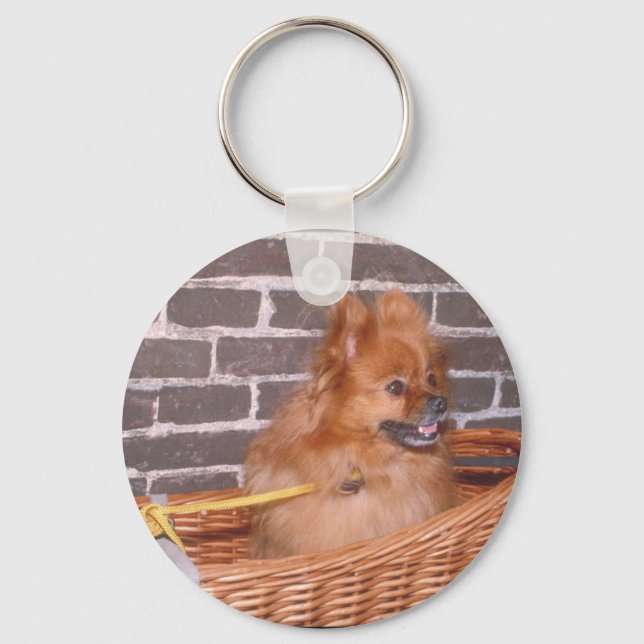 Pomeranian Keychain (Front)