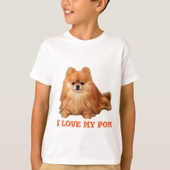 Pomeranian Kids T-shirt by normagolden at Zazzle