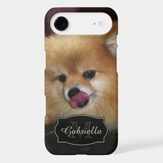 Pomeranian Kisses: Personalized: iPhone 6 case (Back)