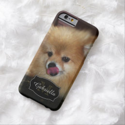 Pomeranian Kisses: Personalized: iPhone 6 case