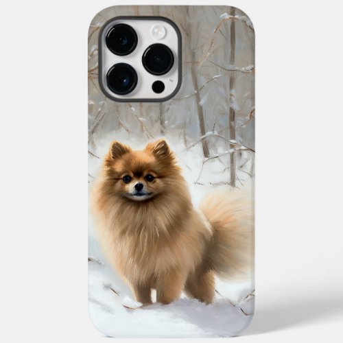 Pomeranian Let It Snow Christmas Case_Mate iPhone 14 Pro Max Case