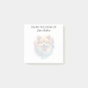 Pomeranian Lover Monogrammed Dog Post-it Notes