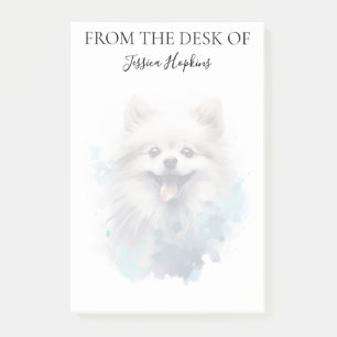 Pomeranian Lover Monogrammed Dog Post-it Notes