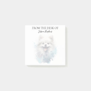 Pomeranian Lover Monogrammed Dog Post-it Notes