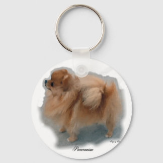 Pomeranian Lovers Gifts Keychain
