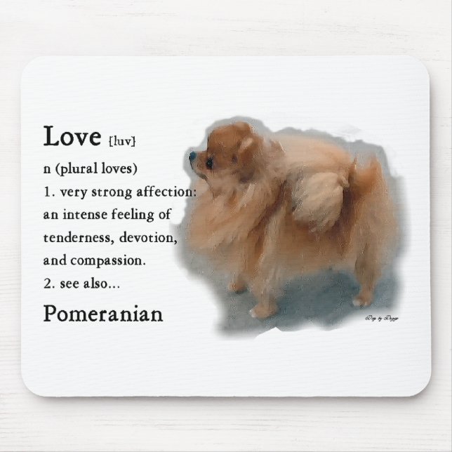 Pomeranian Lovers Gifts Mouse Pad (Front)