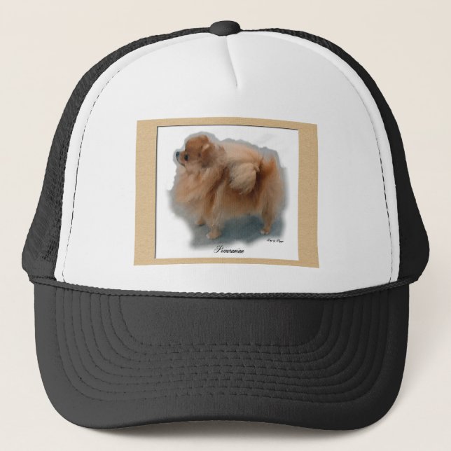 Pomeranian Lovers Gifts Trucker Hat (Front)