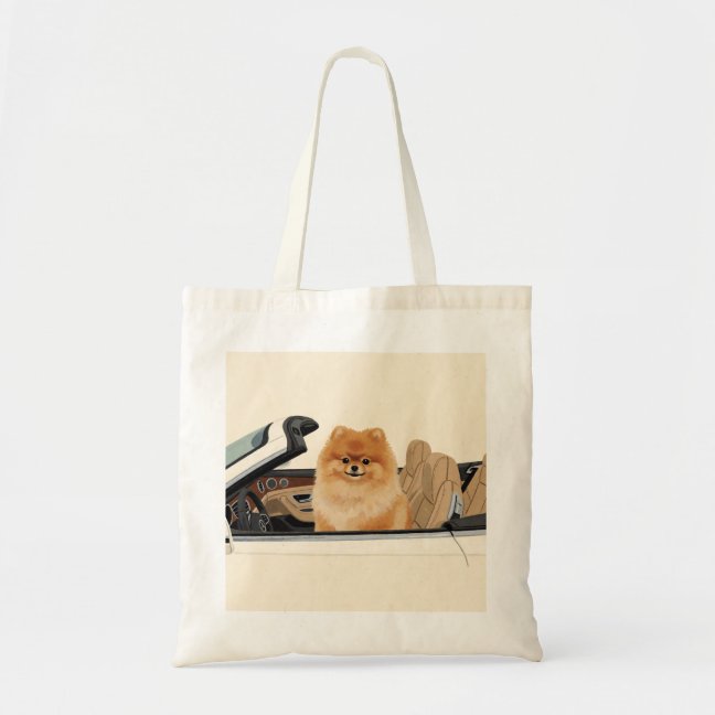 Pomeranian Luxury Convertible Ride Tote Bag