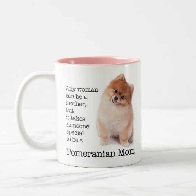 Pomeranian Mom Mug (Left)