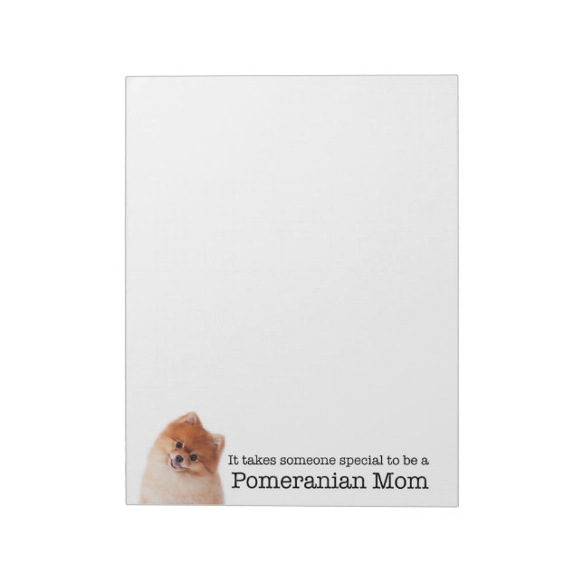 Pomeranian Mom Notepad (Rotated)