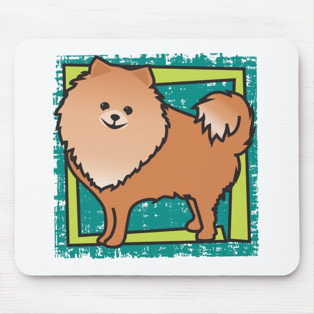 Pomeranian Mouse Pad (Front)