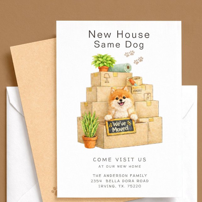 Pomeranian New House Moving Announcement (Creator Uploaded)
