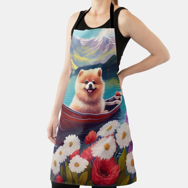 Pomeranian on a Paddle: A Scenic Adventure Apron (Insitu)