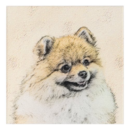 Pomeranian Orange Painting _ Original Dog Art