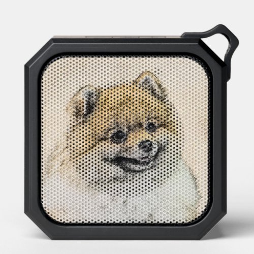 Pomeranian Orange Painting _ Original Dog Art Bluetooth Speaker