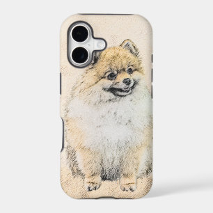 Pomeranian (Orange) Painting - Original Dog Art iPhone 17 Case