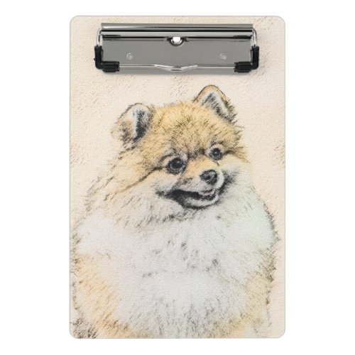 Pomeranian Orange Painting _ Original Dog Art Mini Clipboard