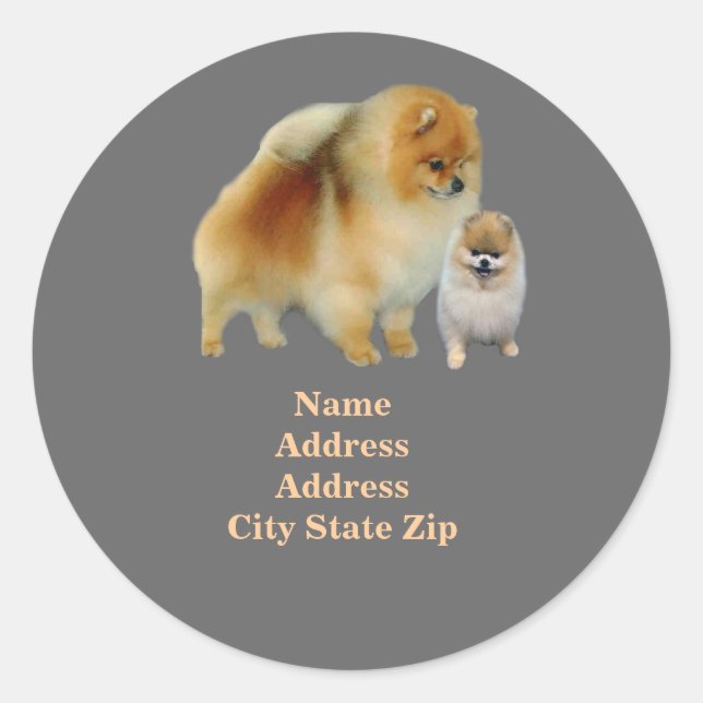 Pomeranian Pals Address Label (Front)