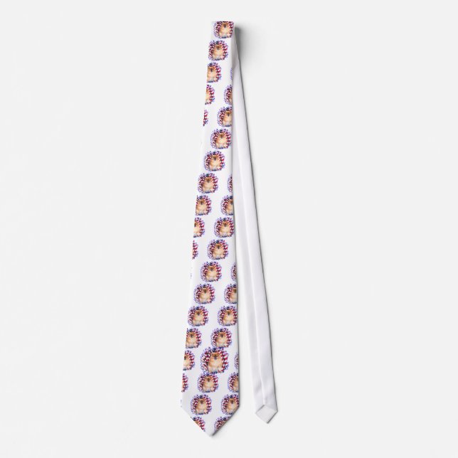 Pomeranian Patriot Neck Tie (Front)