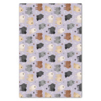 Dog Pawprint Trail Wrapping Paper Sheets | Zazzle