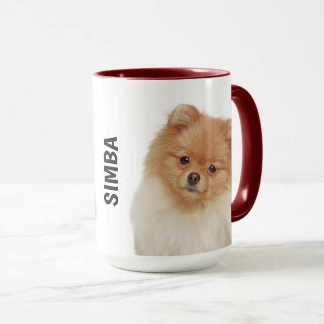 Pomeranian Personalized  Mug (Front Right)