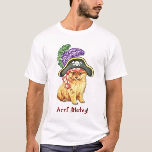 Pomeranian Pirate T_Shirt