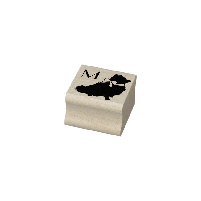 Pomeranian Pom Dog Puppy Rubber Stamp (Stamp)