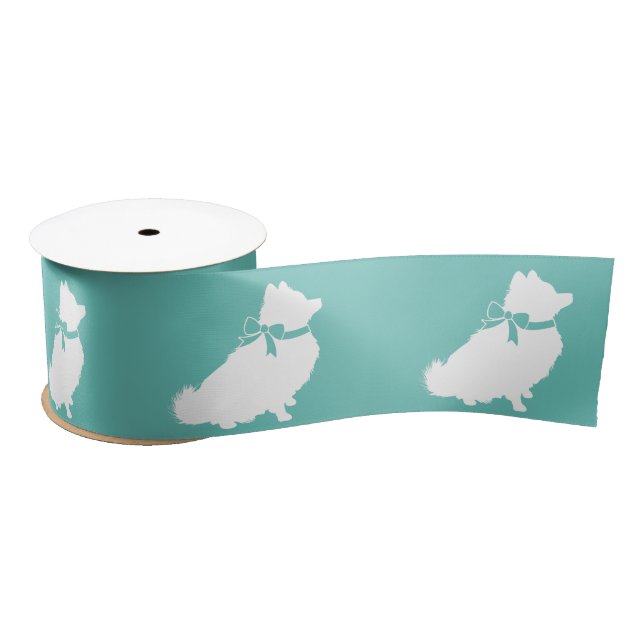 Pomeranian Pom Dog Puppy Satin Ribbon (Spool)