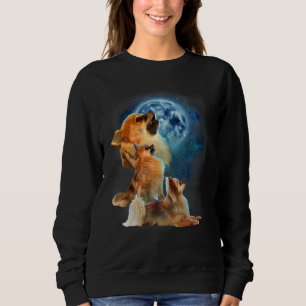Pomeranian   Pomeranian Howling at the Moon Sweatshirt