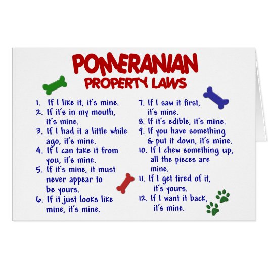 POMERANIAN Property Laws 2 (Front Horizontal)