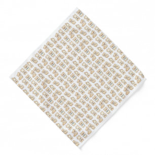 Pomeranian Puppy Pattern Bandana