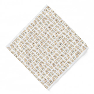 Pomeranian Puppy Pattern Bandana