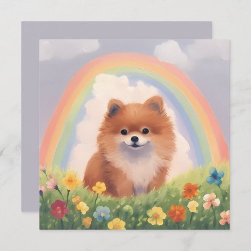 Pomeranian Rainbow Bridge Memorial Custom Dog Name