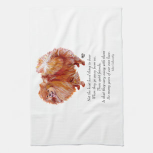 Pomeranian Rainbow Bridge Towel