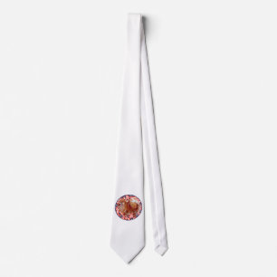 Pomeranian Red White & Blue Neck Tie