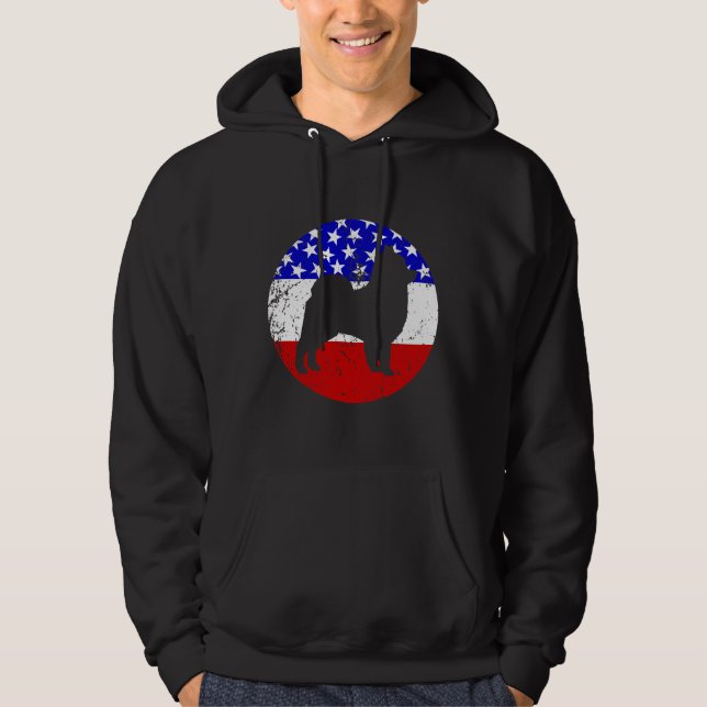 Pomeranian Retro Dog Hoodie (Front)