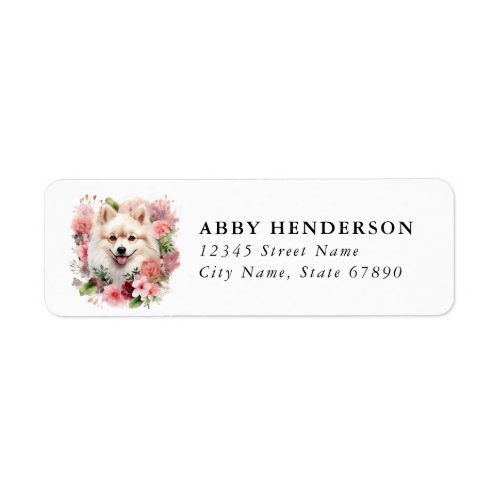 Pomeranian Return Address Label