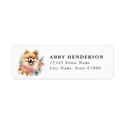 Pomeranian Return Address Label