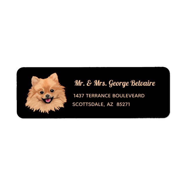 Pomeranian Return Address Label (Front)