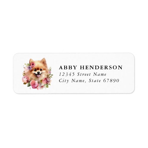 Pomeranian Return Address Label