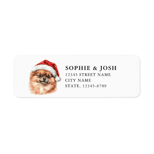 Pomeranian Return Address Label (Front)