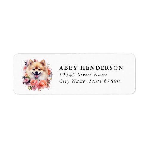 Pomeranian Return Address Label