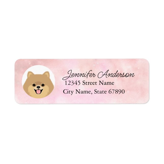 Pomeranian Return Address Labels (Front)