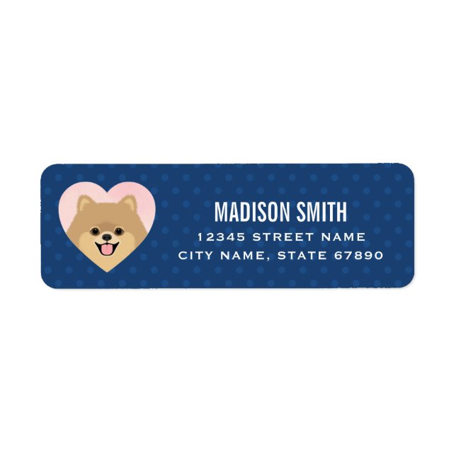 Pomeranian Return Address Labels (Front)