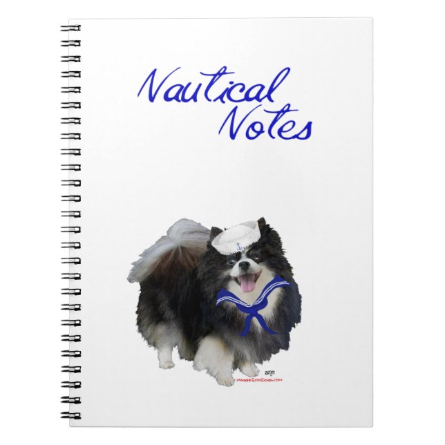 Pomeranian Sailor Notebook (Front)